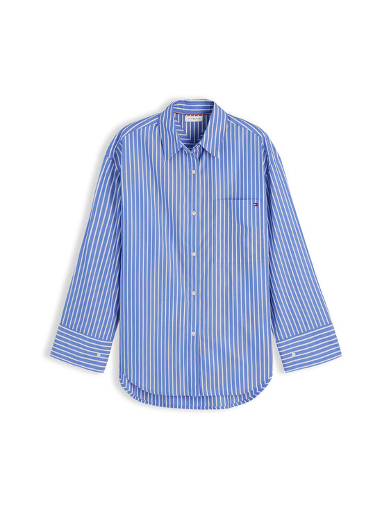 Tommy Hilfiger - Modern Poplin kreklblūze - 0BH STACKING STP/ VERONA BLUE | Stockmann - photo 1