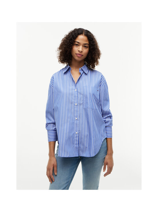 Tommy Hilfiger - Modern Poplin kreklblūze - 0BH STACKING STP/ VERONA BLUE | Stockmann - photo 3