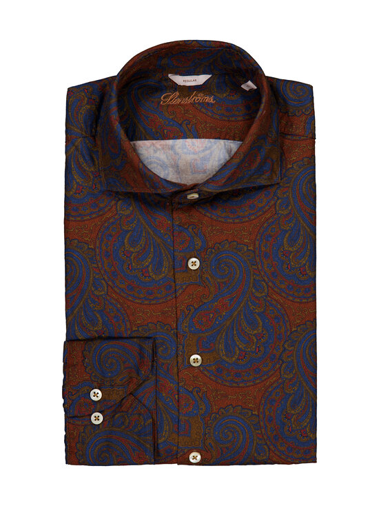 Stenströms - Regular Cuff Casual krekls ar apkakli - 781 DARK ORANGE PATTERN | Stockmann - photo 1