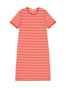 Marimekko - Hetta II Tasaraita -yömekko - 033 RED, LIGHT PINK | Stockmann