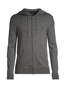 Allsaints - Mode Merino Zip Hoody -neuletakki - MONUMENT GREY | Stockmann