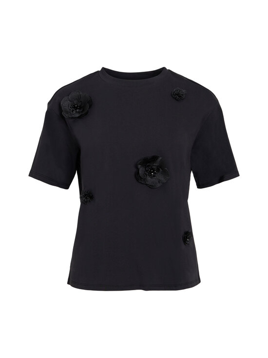 Vila - Vivarzima Flower t-krekls - BLACK BEAUTY | Stockmann - photo 1