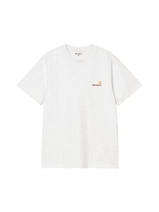Carhartt WIP - American Script T-krekls - 482XX ASH HEATHER | Stockmann