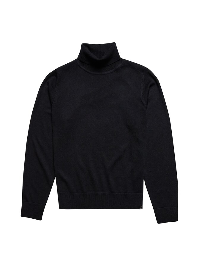 Black merino sweater