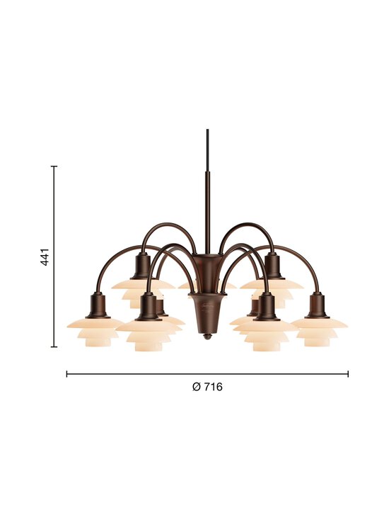 Louis Poulsen - PH 1/1 Centenary Edition 9 Pendant -kattovalaisin - ORANGE | Stockmann - photo 3
