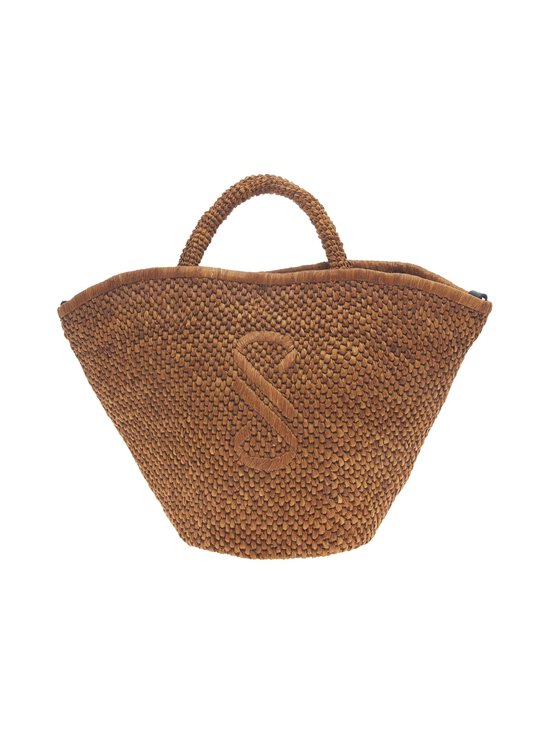 Large Chelsea Tote in Natural Raffia -laukku
