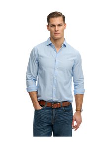 Superdry - Triiksärk Cut Away Poplin - J8I CHALK BLUE STRIPE | Stockmann