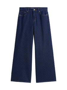 GAP - Mid Rise Wide Leg Diamond Dobby džinsi - DARK WASH | Stockmann