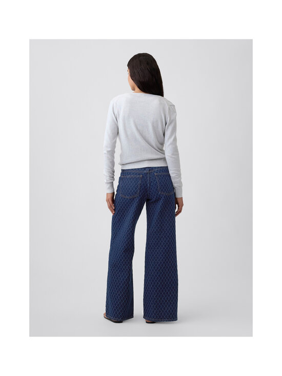GAP - Mid Rise Wide Leg Diamond Dobby džinsi - DARK WASH | Stockmann - photo 5