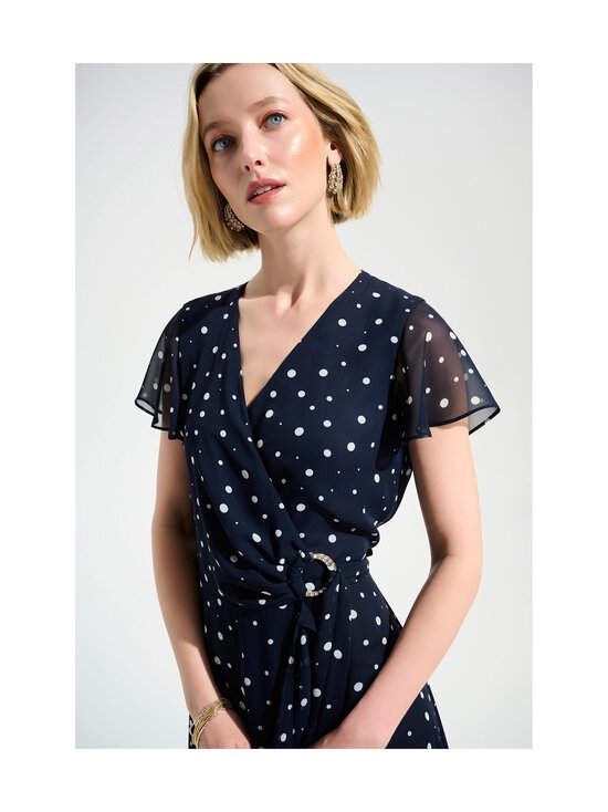 Joseph Ribkoff - Chiffon Print Wrap- mekko - 2229 MIDNIGHT BLUE/VANILLA | Stockmann - photo 5