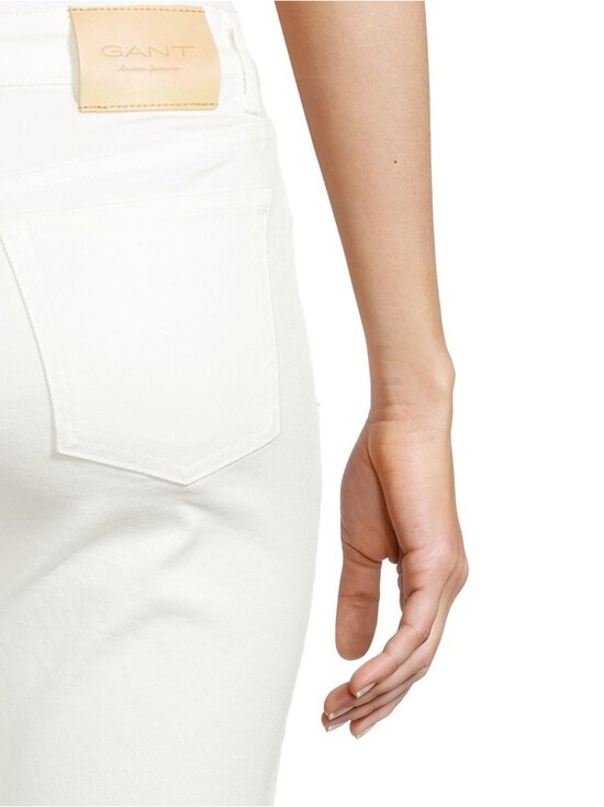 GANT - Cropped Slim Stretch -farkut - 113 EGGSHELL | Stockmann - photo 6
