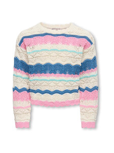 KIDS ONLY - KogDonna-neule - TOFU PATTERN:BEGONIA PINK/HARBOR GRAY/RIVIERA | Stockmann