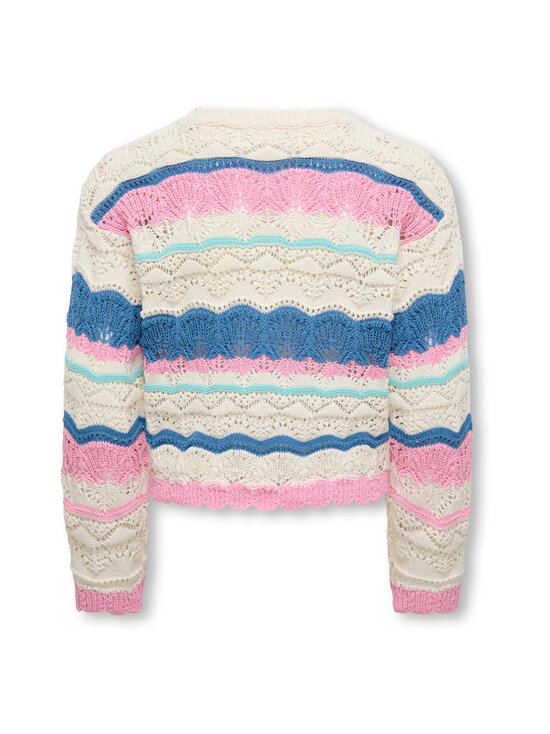 KIDS ONLY - KogDonna-neule - TOFU PATTERN:BEGONIA PINK/HARBOR GRAY/RIVIERA | Stockmann - photo 2