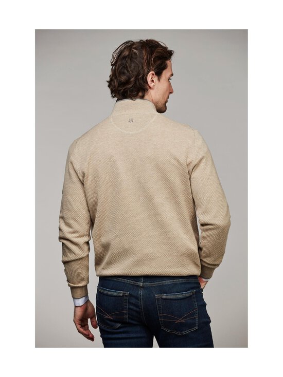 HANSEN&JACOB - Half Zip Diamond -puuvillaneule - BEIGE15 | Stockmann - photo 2