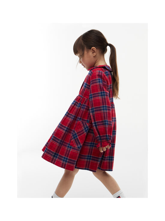 Tommy Hilfiger - Check Rounded Collar kleita - XLD MEDIUM RED CHECK | Stockmann - photo 3