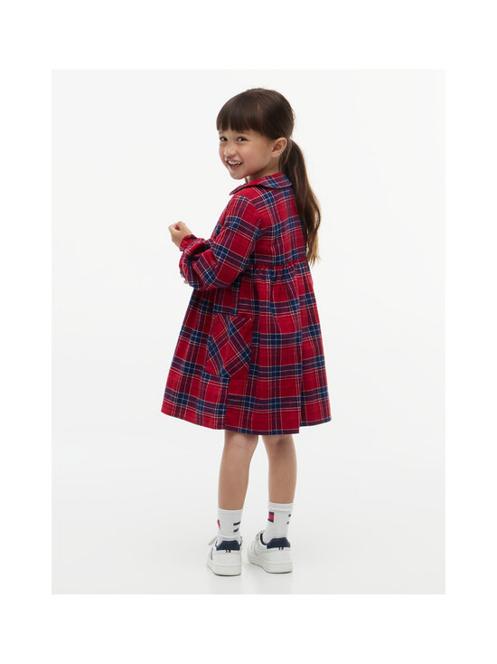 Tommy Hilfiger - Check Rounded Collar kleita - XLD MEDIUM RED CHECK | Stockmann - photo 4