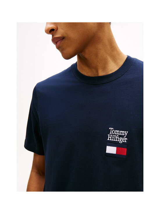 Tommy Hilfiger - Brand Love Text Stack t-paita - DW5 DESERT SKY | Stockmann - photo 5