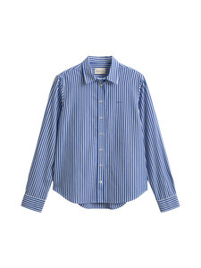 GANT - Classic Poplin Striped -paita - 417 ROYAL BLUE | Stockmann