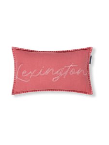 Lexington - Logo Linen Cotton -sisustustyyny - 4250 PINK/WHITE | Stockmann