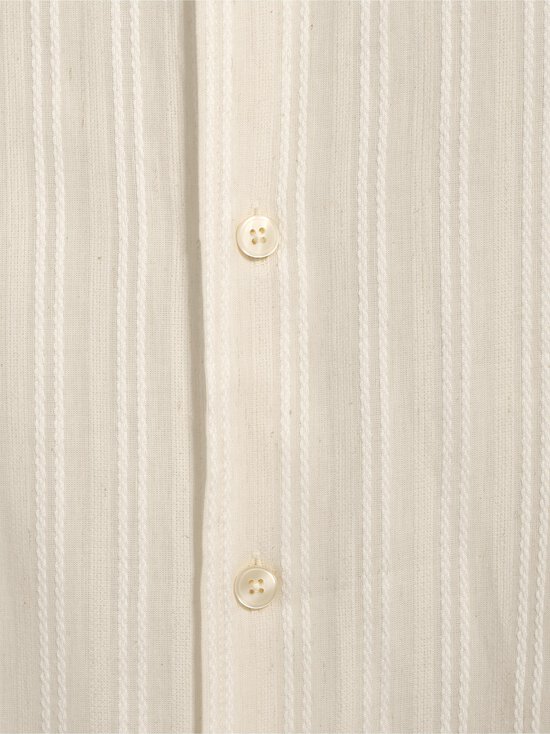 Samsoe Samsoe - Luan X -kauluspaita pellavalla - 140108TCX CASTLE WALL | Stockmann - photo 4