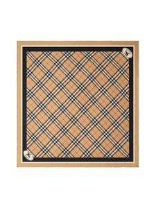 Burberry - Medium Check Border -silkkihuivi - A2021 SAND | Stockmann