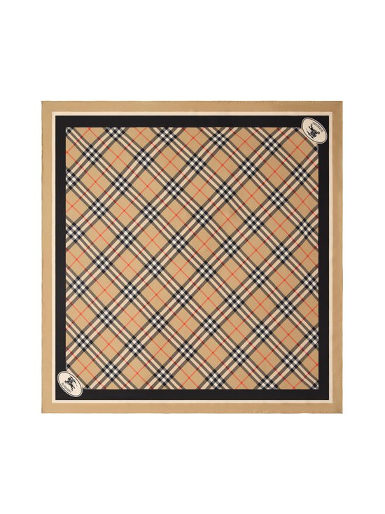 Burberry - Medium Check Border -silkkihuivi - A2021 SAND | Stockmann - photo 1