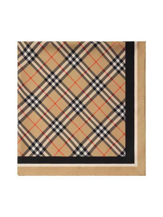 Burberry - Medium Check Border -silkkihuivi - A2021 SAND | Stockmann - photo 2