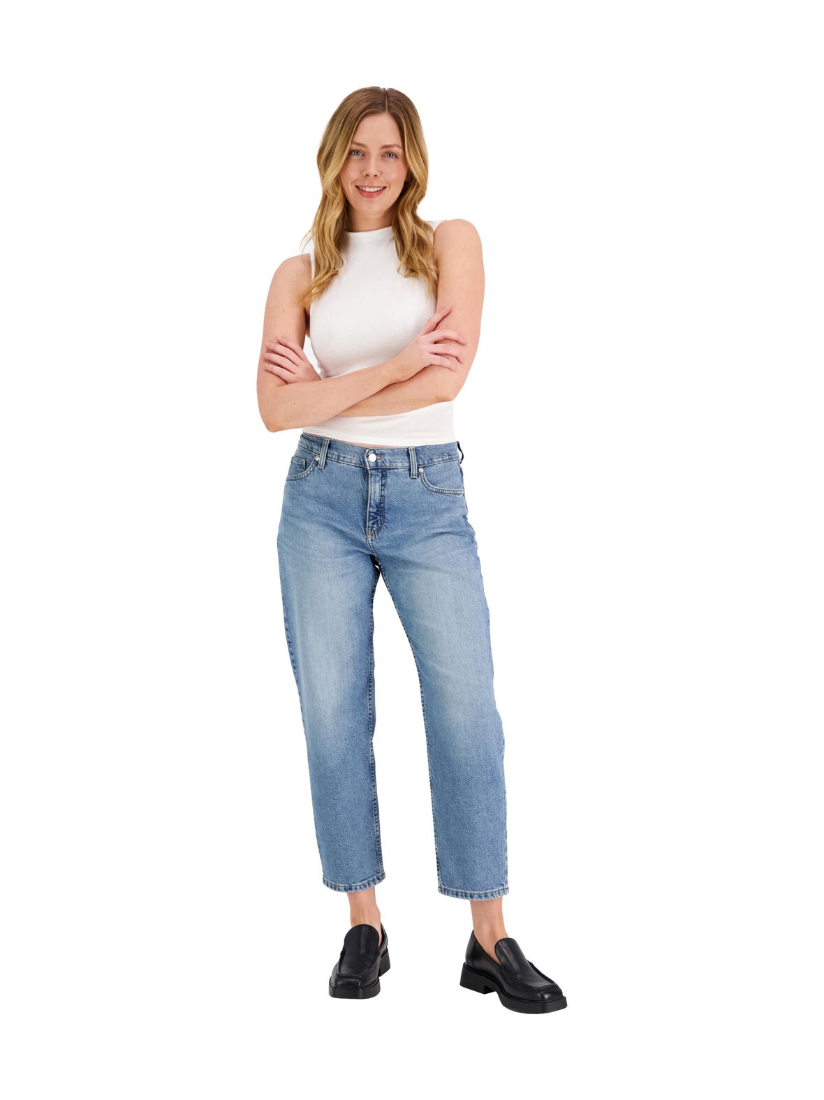 Amy 2272 Regular Fit Barrel Leg -farkut