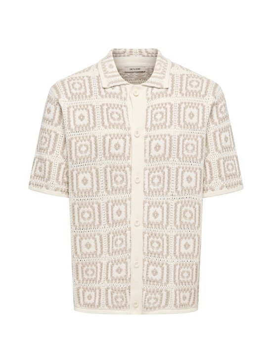 Only & Sons - OnsBart Relax -neule - EGRET CHECKS:W. SILVER LINING | Stockmann - photo 1