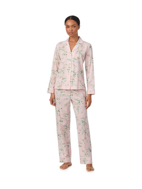 Lauren Ralph Lauren - Notch Collar -pyjama 2-osainen - 691 BLUSH FL | Stockmann - photo 1