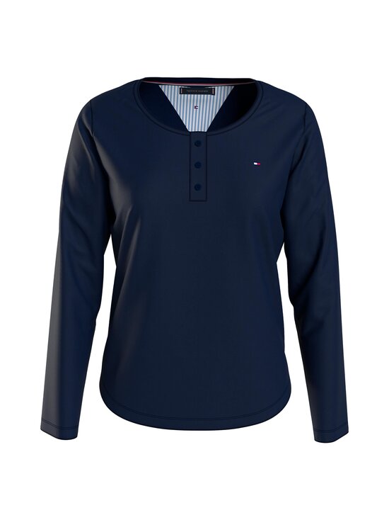 LS TEE HENLEY -pyjamatoppi