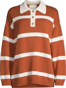 GANT - Kudum Sriped Rugger - 255 RUSTY BROWN GANT - Kudum Sriped Rugger - 255 RUSTY BROWN | Stockmann