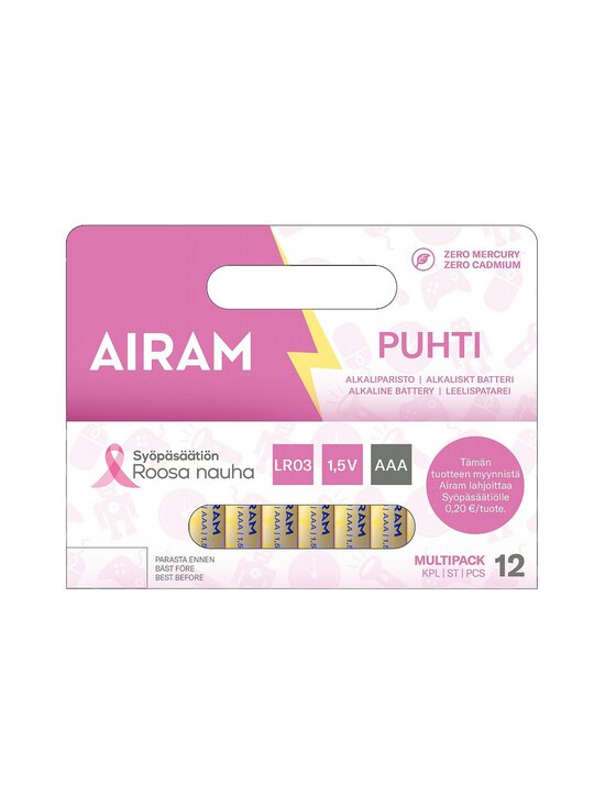 Airam - Pink Green Power LR03 AAA -alkaliparistopakkaus 12 kpl - GREEN - photo 1 Airam - Pink Green Power LR03 AAA -alkaliparistopakkaus 12 kpl - GREEN | Stockmann - photo 1
