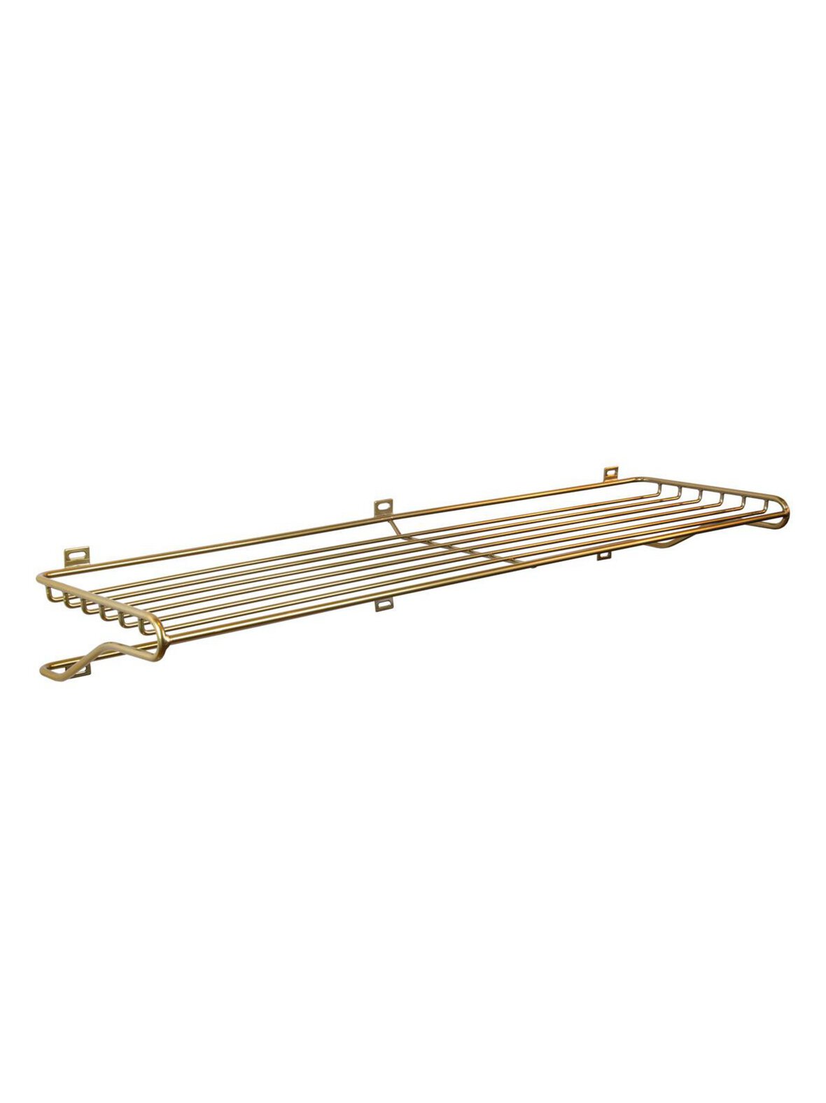 Shoe shelf -kenkähylly brass matte l 99 cm