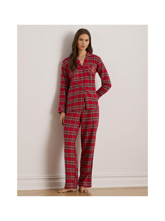 Lauren Ralph Lauren - Pidžaama Notch Collar Long PJ Set, 2-osaline - 644 RED PLD - photo 2 Lauren Ralph Lauren - Pidžaama Notch Collar Long PJ Set, 2-osaline - 644 RED PLD | Stockmann - photo 2
