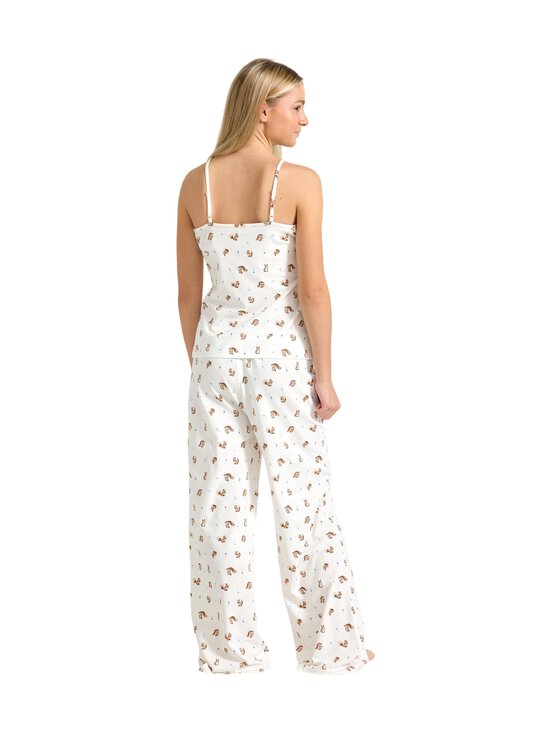 Lindex - Pyjamatoppi ja pyjamahousut - 1418 OFF WHITE | Stockmann - photo 4