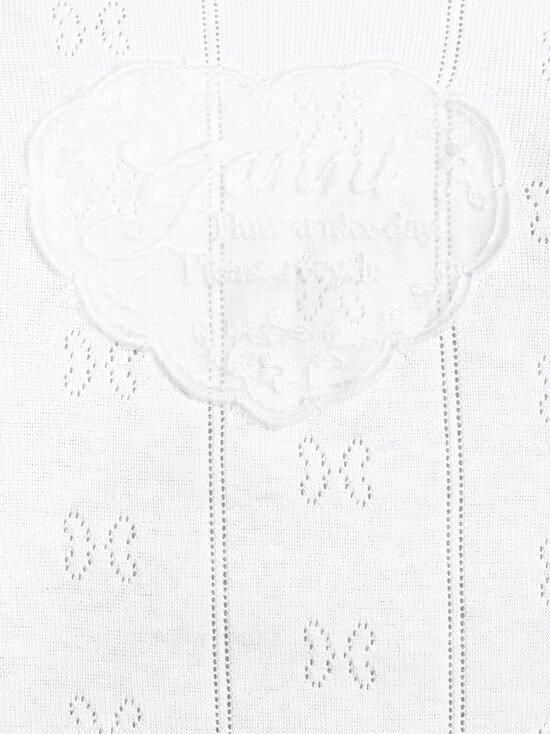 Ganni - Compact Pointelle Rib t-paita - 151 BRIGHT WHITE | Stockmann - photo 4