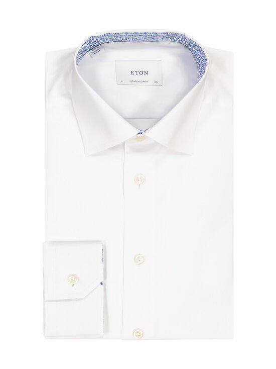 Eton - Contemporary Fit Floral Effect krekls ar apkakli - 00 WHITE | Stockmann - photo 1