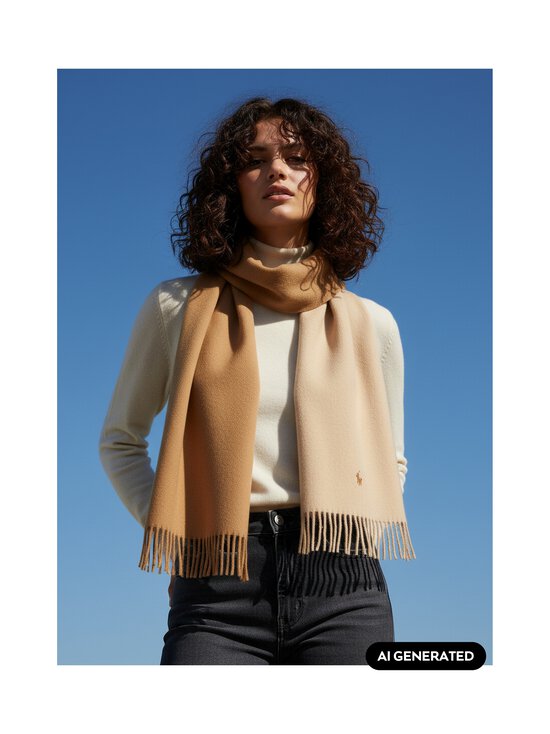 Polo Ralph Lauren - Double Face Oblong -villahuivi - 005 CAMEL TONAL | Stockmann - photo 4