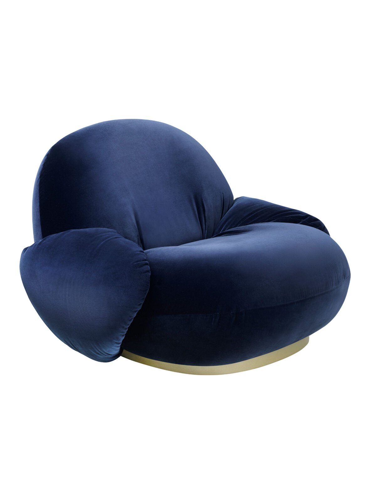 Pacha-nojatuoli velvet blue -sametti sininen