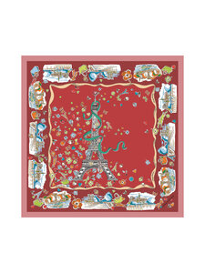 Longchamp - Zīda šalle - 213 TERRACOTTA | Stockmann