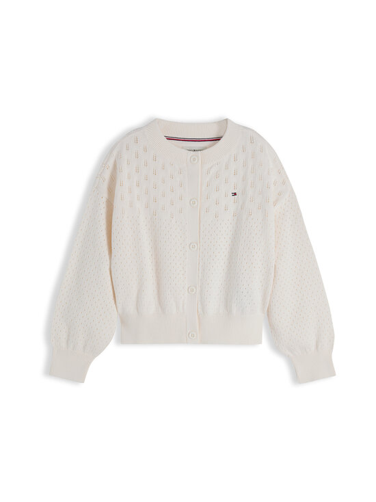 Tommy Hilfiger - Pointelle adīta jaka - YA8 IVORY SILK | Stockmann - photo 1