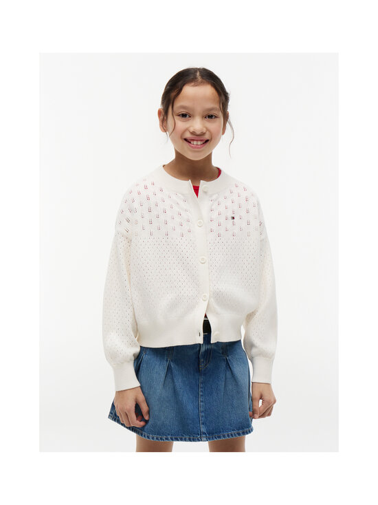 Tommy Hilfiger - Pointelle adīta jaka - YA8 IVORY SILK | Stockmann - photo 2