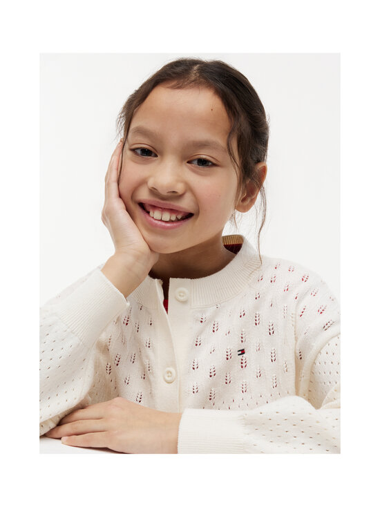 Tommy Hilfiger - Pointelle adīta jaka - YA8 IVORY SILK | Stockmann - photo 5