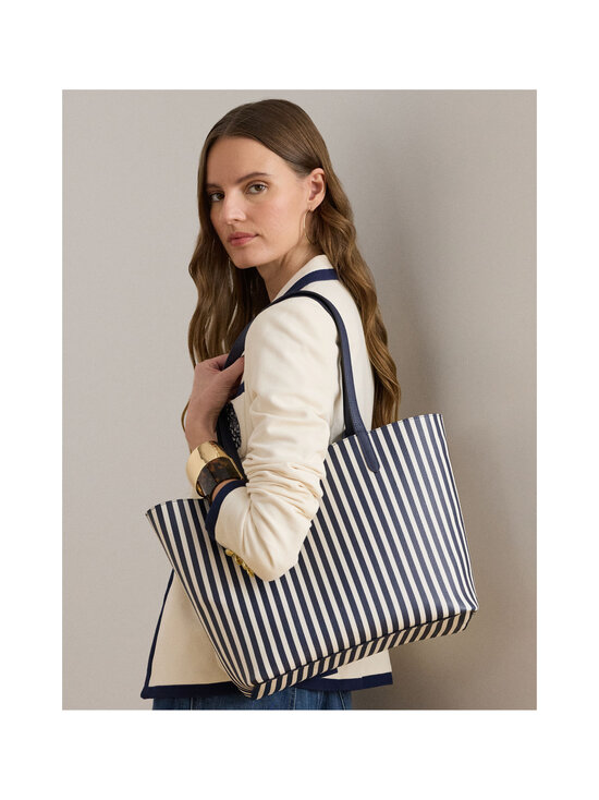 Lauren Ralph Lauren - Reversible Tote Medium -laukku - REFINED NAVY/SKINNY STRIPE | Stockmann - photo 7