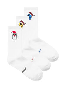 Jack & Jones - JacMelting Smiley zeķes, 3 pāri - WHITE PACK:WHITE - WHITE | Stockmann
