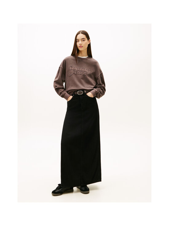 Tommy Jeans - Boxy Script Crew  džemperis - GW1 BLACK WALNUT | Stockmann - photo 2