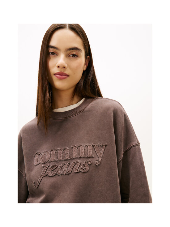 Tommy Jeans - Boxy Script Crew  džemperis - GW1 BLACK WALNUT | Stockmann - photo 5