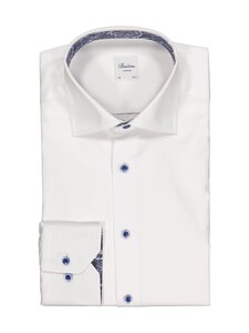 Stenströms - Slimline Cuff Contrast krekls ar apkakli - WHITE | Stockmann