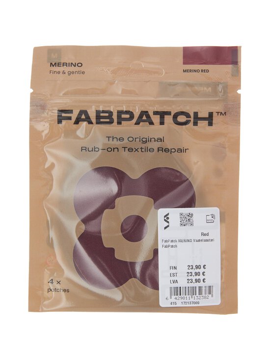 Vaatelaastari FabPatch - Merino pašlīmējošie tekstila ielāpi - RED - photo 2 Vaatelaastari FabPatch - Merino pašlīmējošie tekstila ielāpi - RED | Stockmann - photo 2